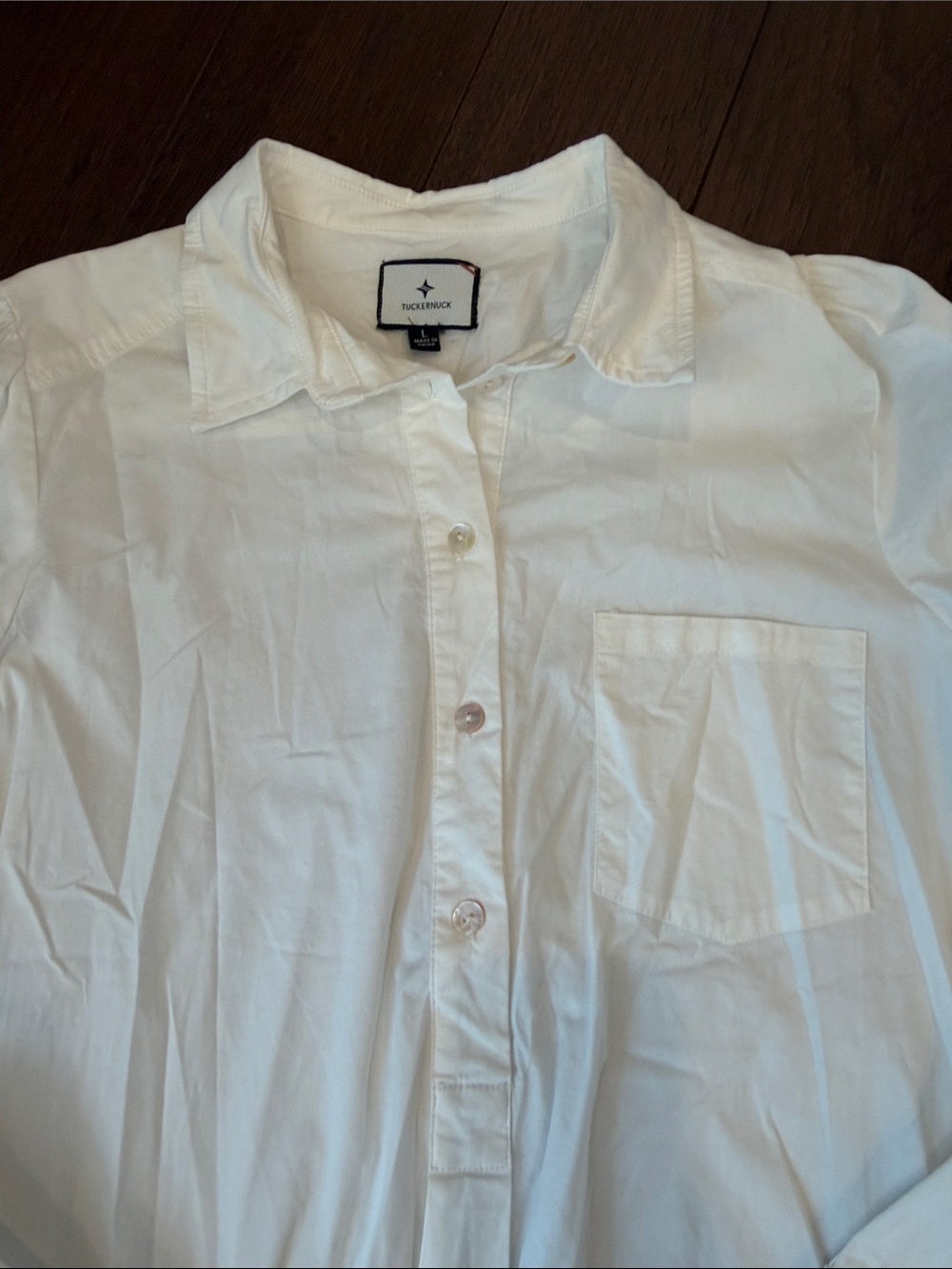 Tuckernuck White Shirt Label with Black Trim - C30-045 - Picture 4 of 10